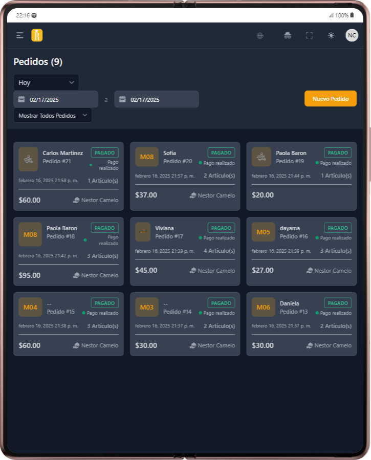 Optimiza las reservas de mesas
